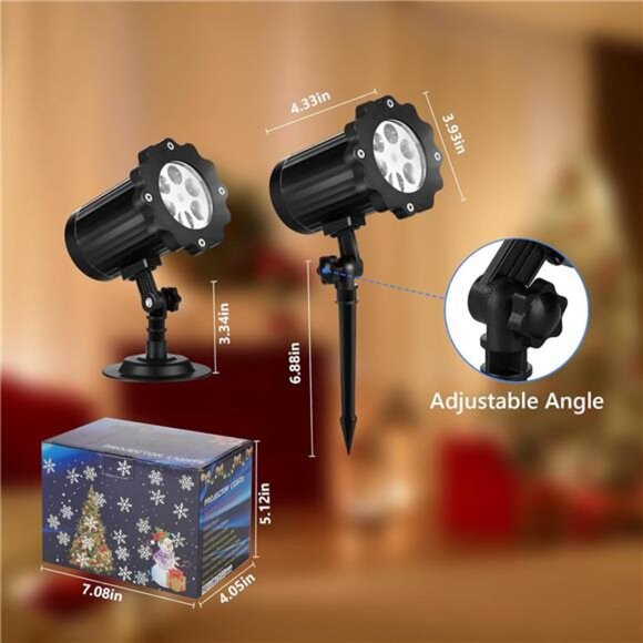 2025New Christmas Projector Lights Outdoor,Waterproof & Adjustable LED Projector - Picture 6 of 7